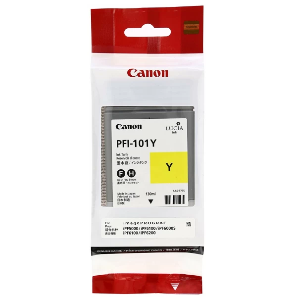 Canon plotertinte PFI-101 Yellow