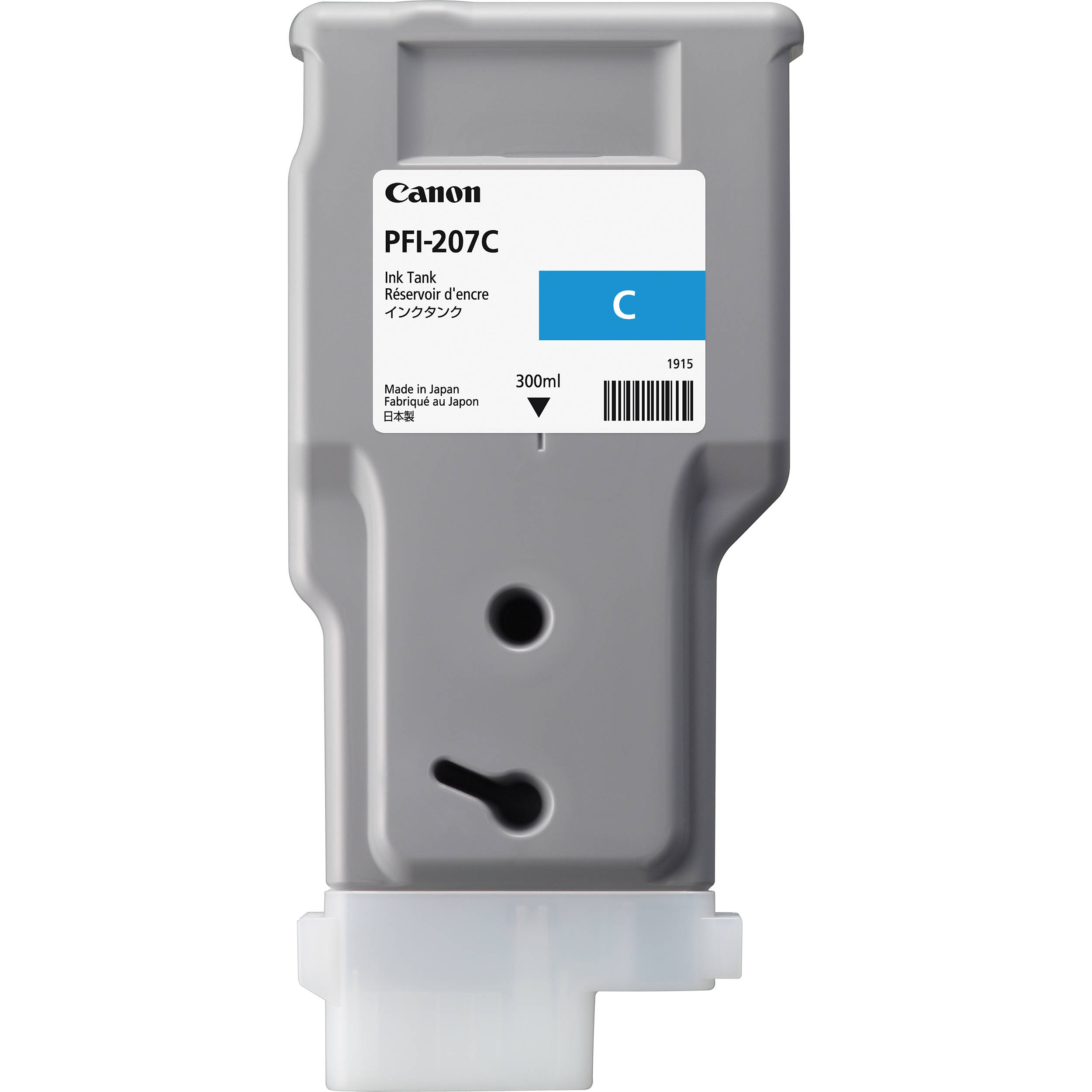 Canon plotertinte PFI-207 Cyan (300ml)