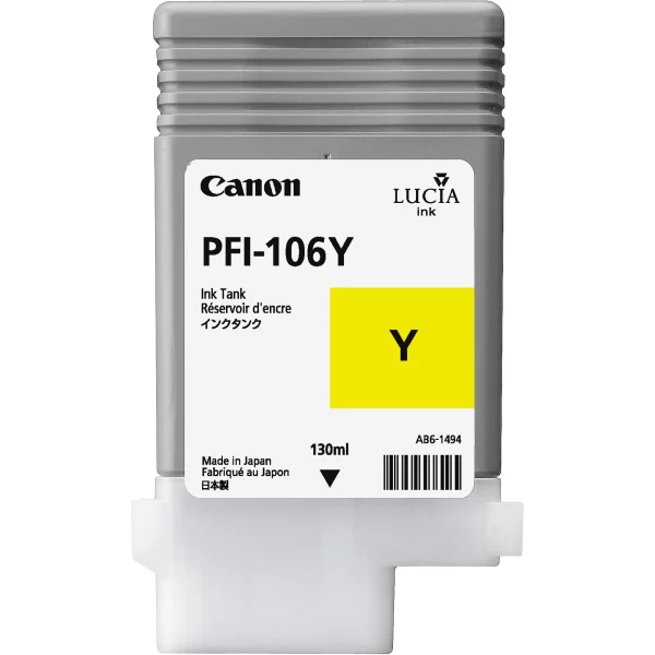 Canon plotertinte PFI-106 Yellow