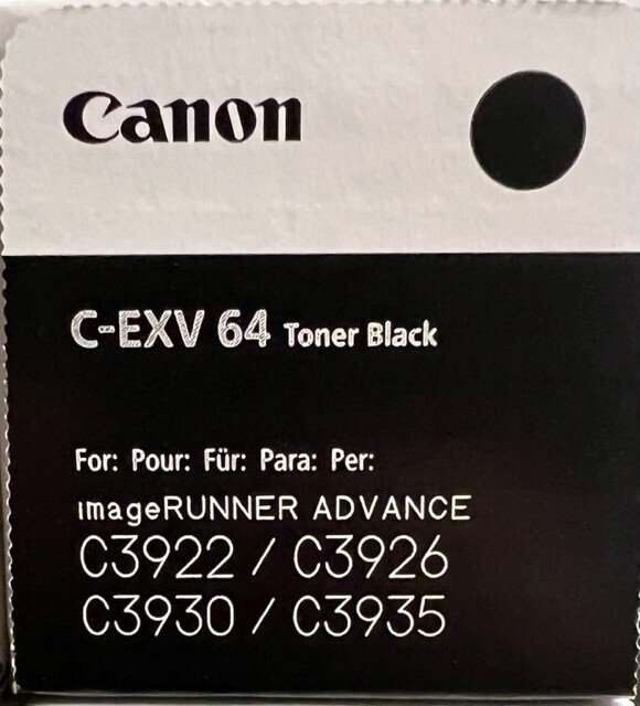 Canon C-EXV64 Black toneris