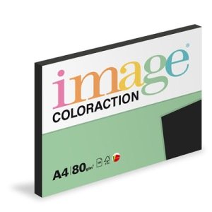 Image Coloraction papīrs Black 80 gm2 A4 50 lpp