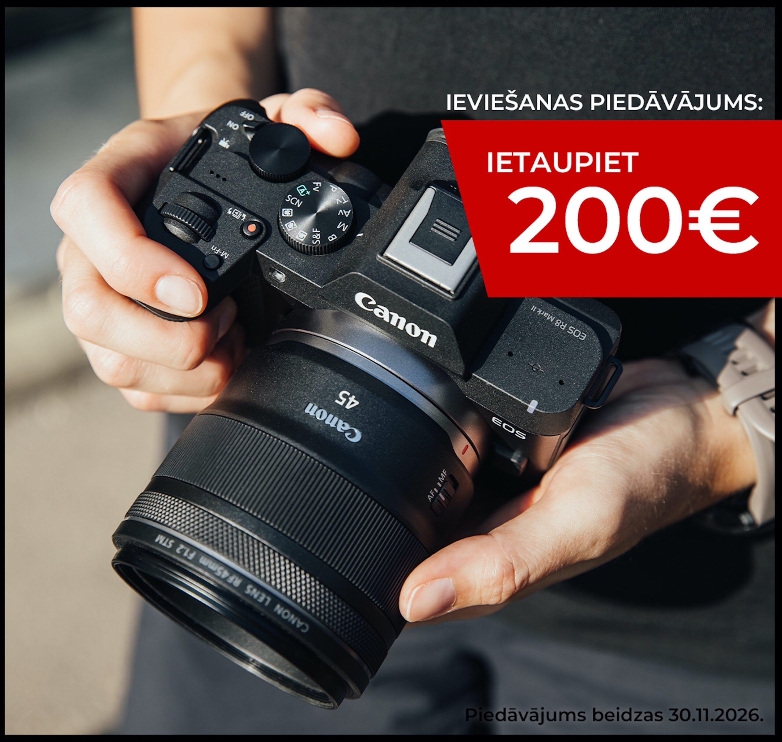 Canon EOS R8 Mark II + RF 45 f/1.2 STM